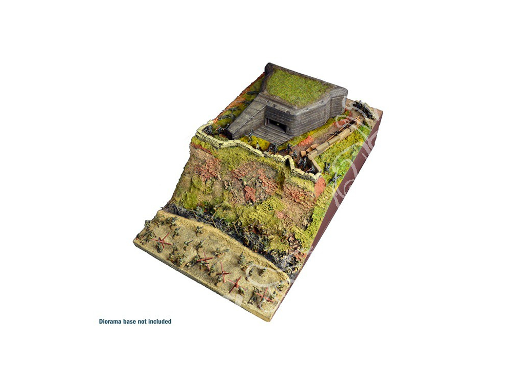 Italeri Maquette Bunker Et Accessoires - Échelle 1:72 - Figurines Diorama à Assembler