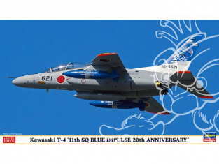 Hasegawa maquette avion 02210 Kawasaki T-4 "11th SQ Blue Impulse 20th Anniversary" (2 kits) Limited Edition 1/72