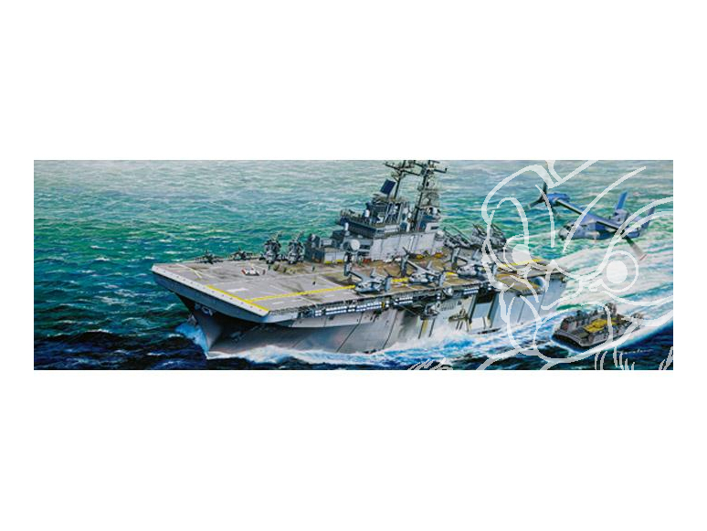 TRUMPETER maquette bateau 05611 USS Wasp (LHD-1) 1/350