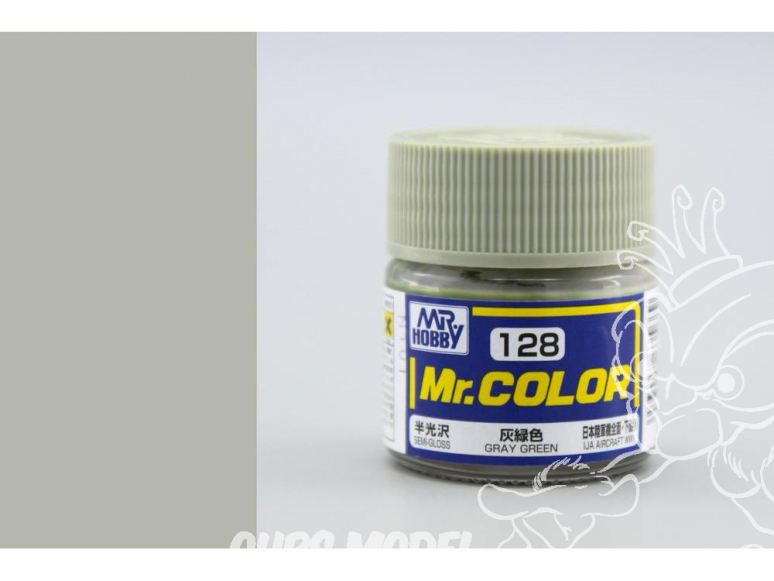 peinture maquette Mr Color C128 Gris vert satiné 10ml