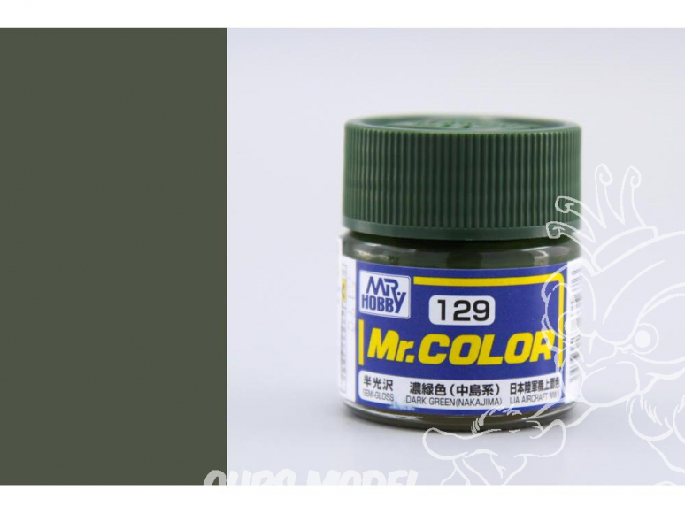 peinture maquette Mr Color C129 Vert foncé Nakajima satiné 10ml