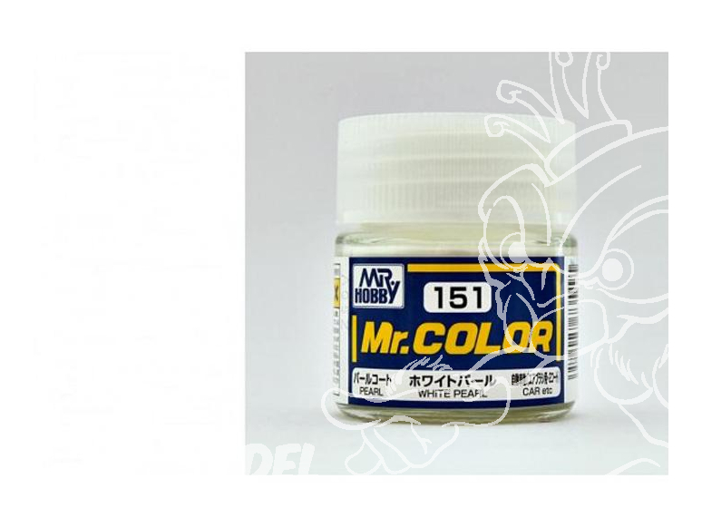 peinture maquette Mr Color C151 Blanc nacré 10ml