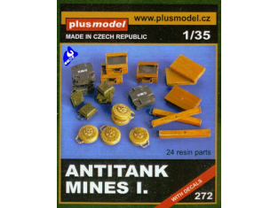 Plus Model 272 MINES ANTI CHAR ET CAISSES ALLEMANDES 1/35