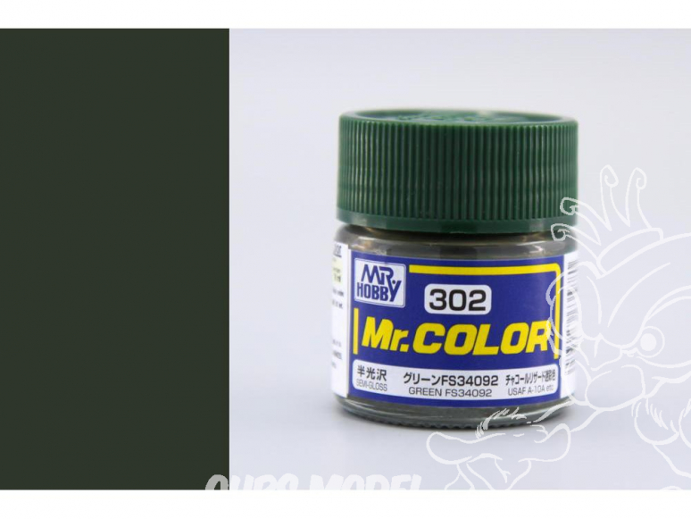 peinture maquette Mr Color C302 Vert FS34092 Satiné 10ml