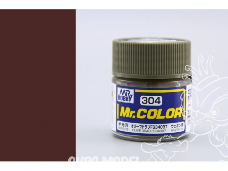 peinture maquette Mr Color C304 Vert olive FS34087 satiné 10ml