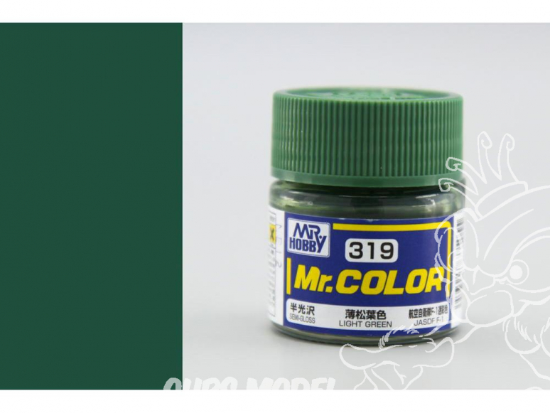 peinture maquette Mr Color C319 Vert clair satiné 10ml