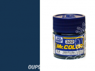 peinture maquette Mr Color C322 Bleu Phthalo cyanne brillant 10ml