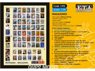 ETA diorama 1392 Imprimé Magazines 1/35