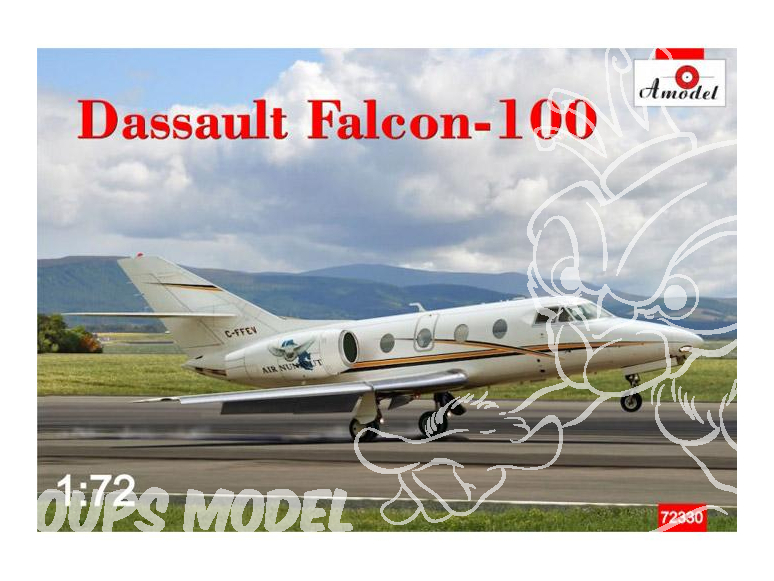 Amodel maquettes avion 72330 Dassault Falcon 100 1/72