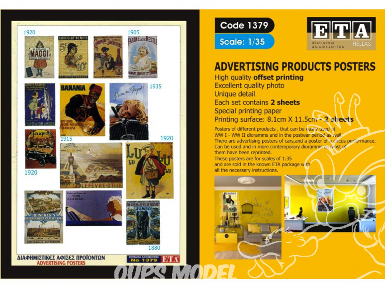 ETA diorama 1379 Imprimé Affiches publicitaires 1/35