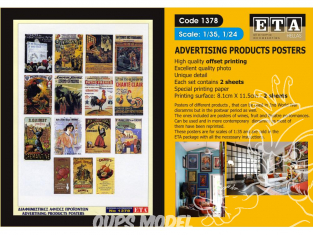 ETA diorama 1378 Imprimé Affiches publicitaires 1/35 - 1/24