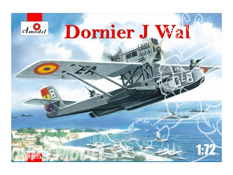 Amodel maquettes avion 72233 DORNIER Do. J "WAL" GUERRE D’ESPAGNE (FORCES RÉPUBLICAINES) 1937 1/72