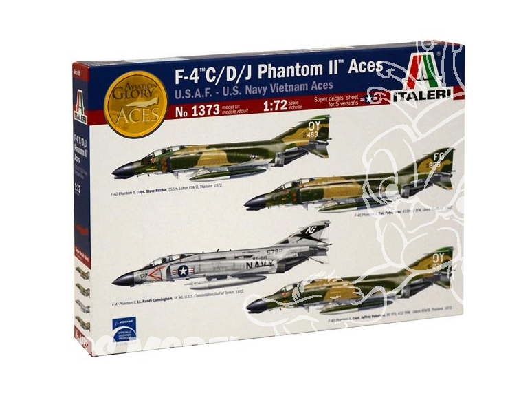 Italeri maquette avion 1373 F-4 C/D/J Phantom II Aces 1/72