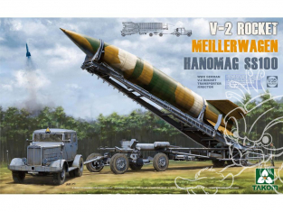 Takom maquette militaire 2030 Hanomag SS100 + Rocket V-2 et remorque 1/35