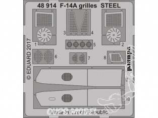 EDUARD photodecoupe avion 48914 Grilles métal F-14A Tomcat Tamiya 1/48