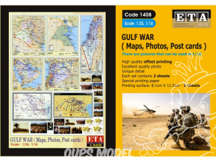 ETA diorama 1408 Guerre du Golfe (Cartes - Photos - Cartes postales) 1/35 - 1/24 - 1/16
