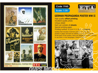 ETA diorama 1945 Imprimé Affiches - Posters Propagande Allemande WWII 1/35