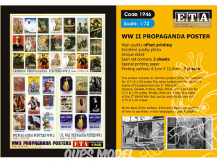 ETA diorama 1946 Imprimé Affiches - Posters propagande WWII 1/72 - 1/76