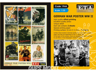 ETA diorama 1944 Imprimé Affiches - Posters Propagande Allemande WWII 1/35