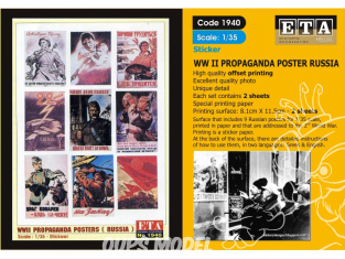 ETA diorama 1940 Imprimé Affiches - Posters Propagande Russe Stickers 1/35