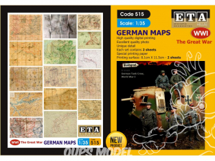 ETA diorama 515 Imprimé Cartes Allemagne WWI 1/35