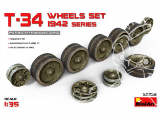 Mini Art maquette accessoires militaire 35236 Set de roues pour char T-34 modele 1942 1/35