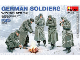 Mini Art personnages militaires 35218 5 Soldats Allemand au repos Hivers 1941-42 1/35