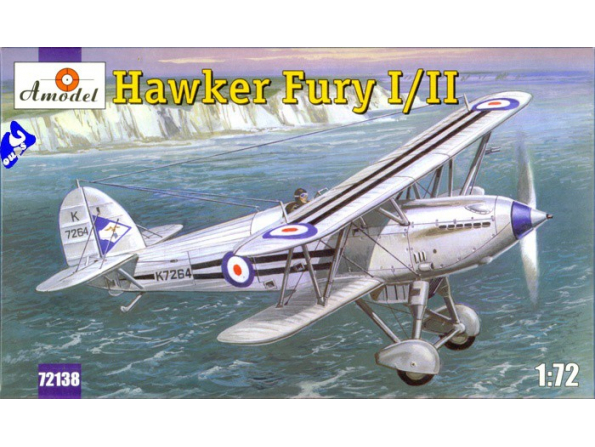 Amodel maquette avion 72138 HAWKER FURY MK I/II 1/72