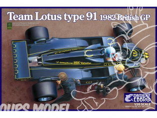 Ebbro maquette voiture 012 Lotus Type 91 1982 1/20