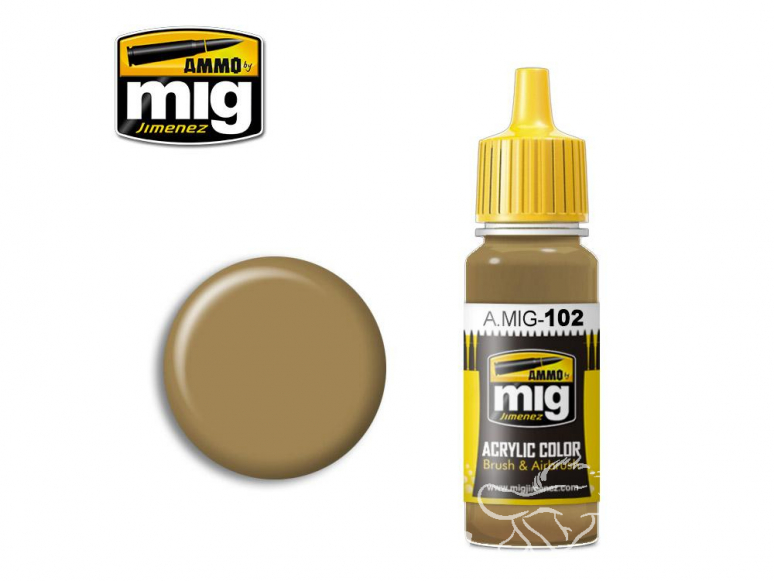 MIG peinture authentique 102 Ochre brun 17ml