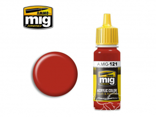 MIG peinture authentique 121 Rouge sang 17ml