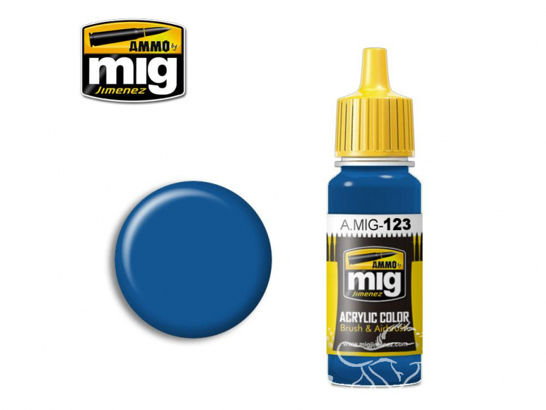 MIG peinture authentique 123 Bleu marine 17ml