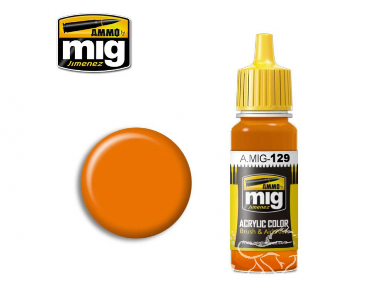 MIG peinture authentique 129 Orange 17ml