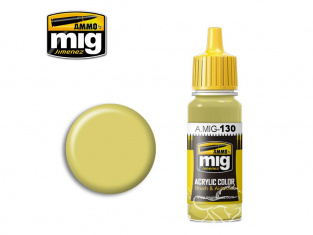 MIG peinture authentique 130 Jaune fané 17ml