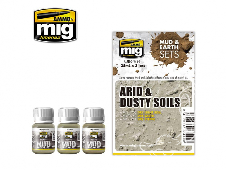 MIG peinture 7440 Set boue et terre Sols arides et poussiereux