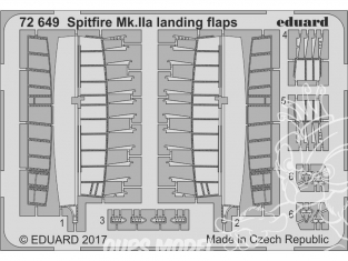 Eduard photodecoupe avion 72649 Volets d'atterrissage Spitfire Mk.IIa Revell 1/72