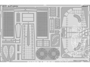 EDUARD photodecoupe avion 48917 Exterieur Sukhoi Su-27 Hobby Boss 1/48