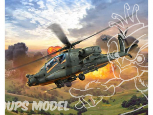 Revell maquette helico 64985 AH-64A Apache model set 1/100