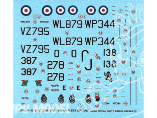 DECALQUES BERNA DECALS BD144-19 Westland Wyvern S.4 1/144