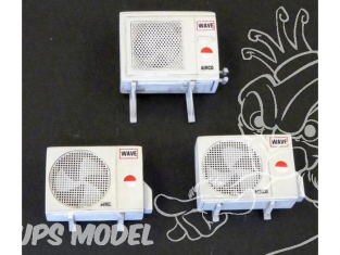 Plus Model Diorama 491 3 Moteurs de façade pour air conditionné 1/35