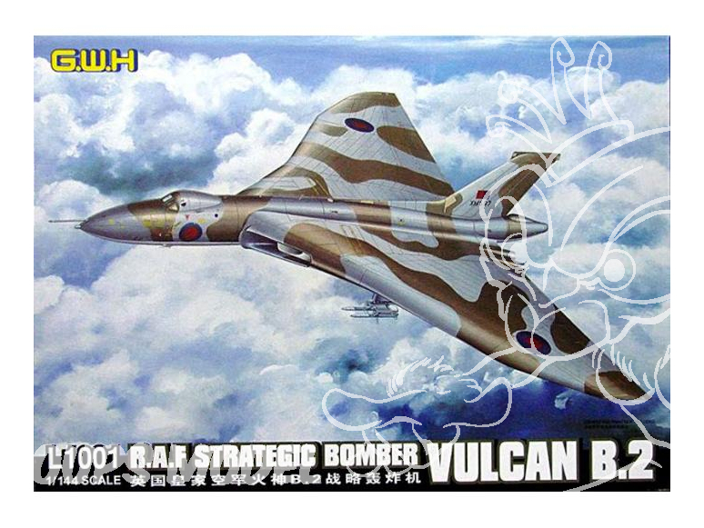 Great Wall Hobby maquette avion L1001 Vulcan B.2 Bombardier Strategique R.A.F. 1/144