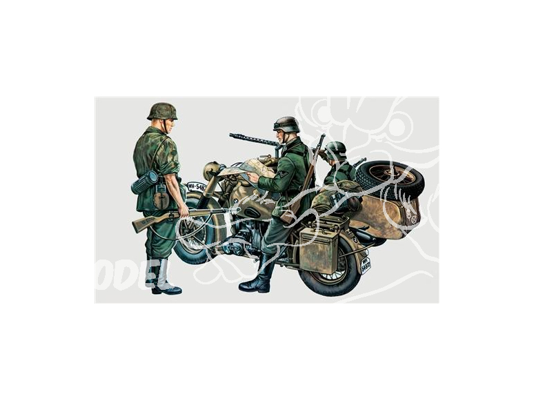 italeri maquette militaire 0315 BMW R75 avec Sidecar 1/35