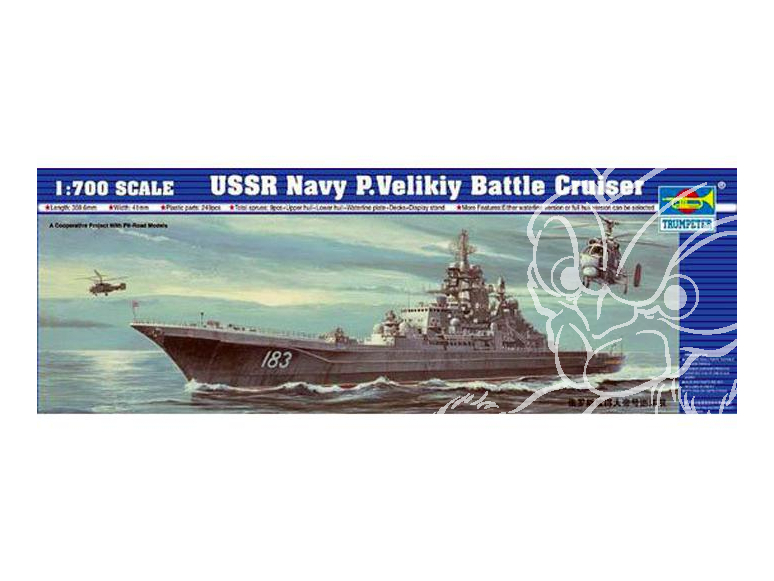 TRUMPETER maquette bateau 05710 USSR Navy P. Velikiy Battle cruiser 1/700