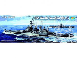 TRUMPETER maquette bateau 05734 USS North Carolina BB-55 1/700