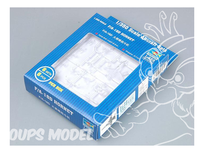 TRUMPETER maquette avion 06234 Set de 6 avions F/A-18D Hornet 1/350
