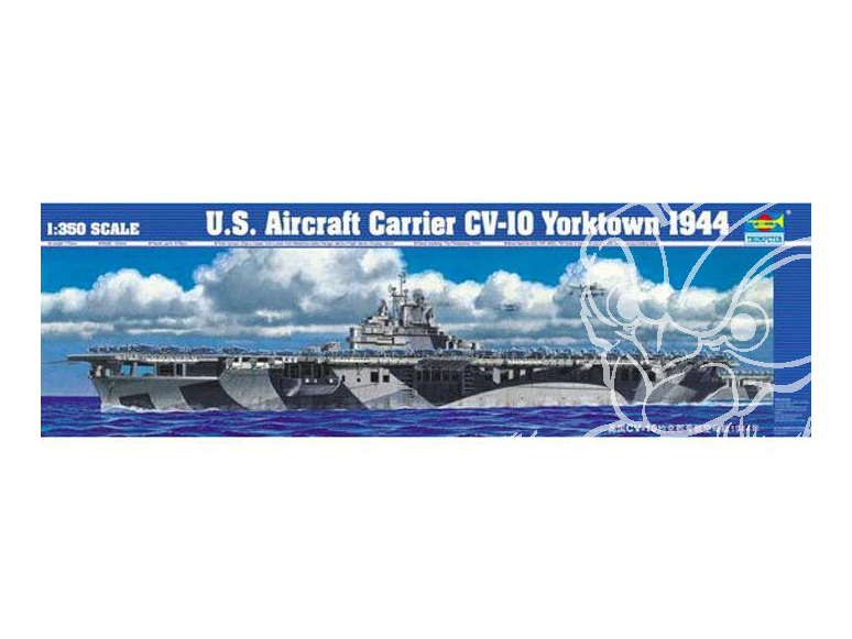 TRUMPETER maquette bateau 05603 CV-10 Yorktown 1944 Porte-avions US 1/350