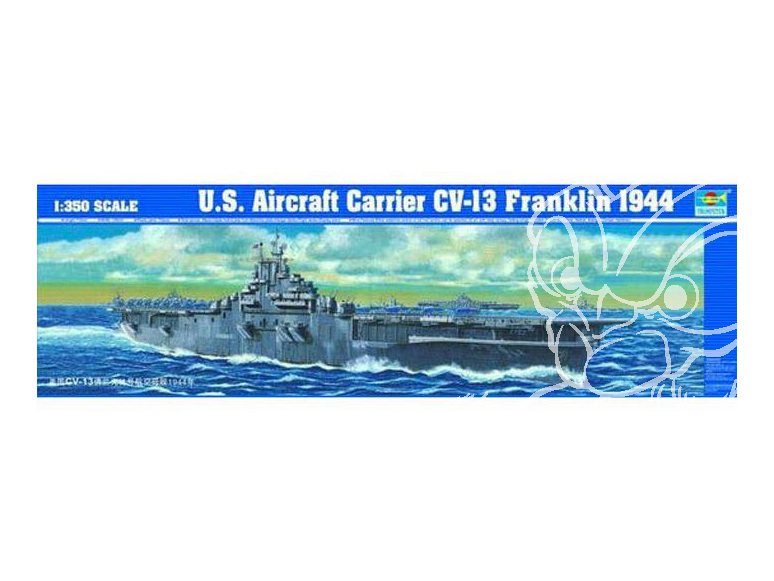 TRUMPETER maquette bateau 05604 U.S. CV-13 Franklin Porte-avions 1/350