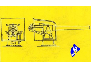 CMK Maquettes Bateau mv079 CANON DE MARINE 102 MM 1/72