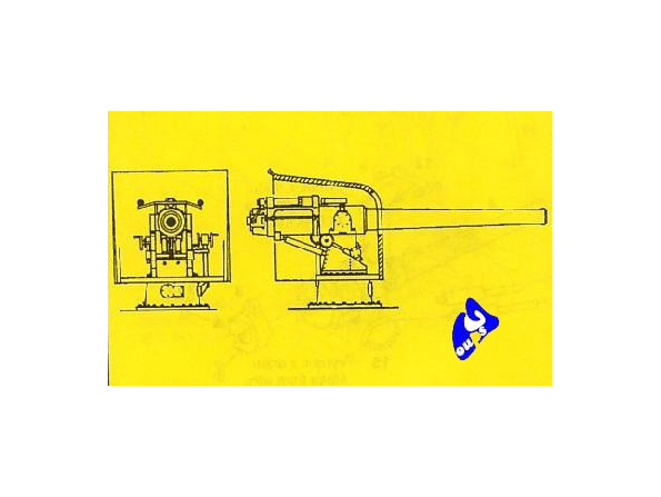 CMK Maquettes Bateau mv079 CANON DE MARINE 102 MM 1/72