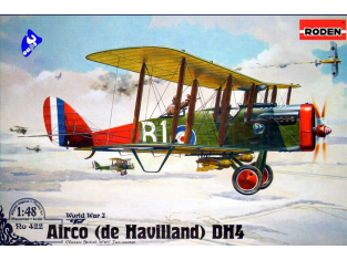 Roden maquettes avion 422 DE HAVILLAND D.H.4 1/48